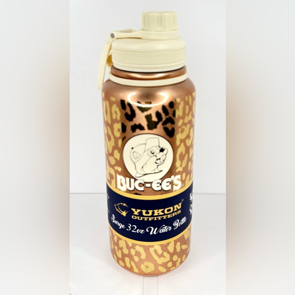 Buc-ee's Leopard Print Water Bottle